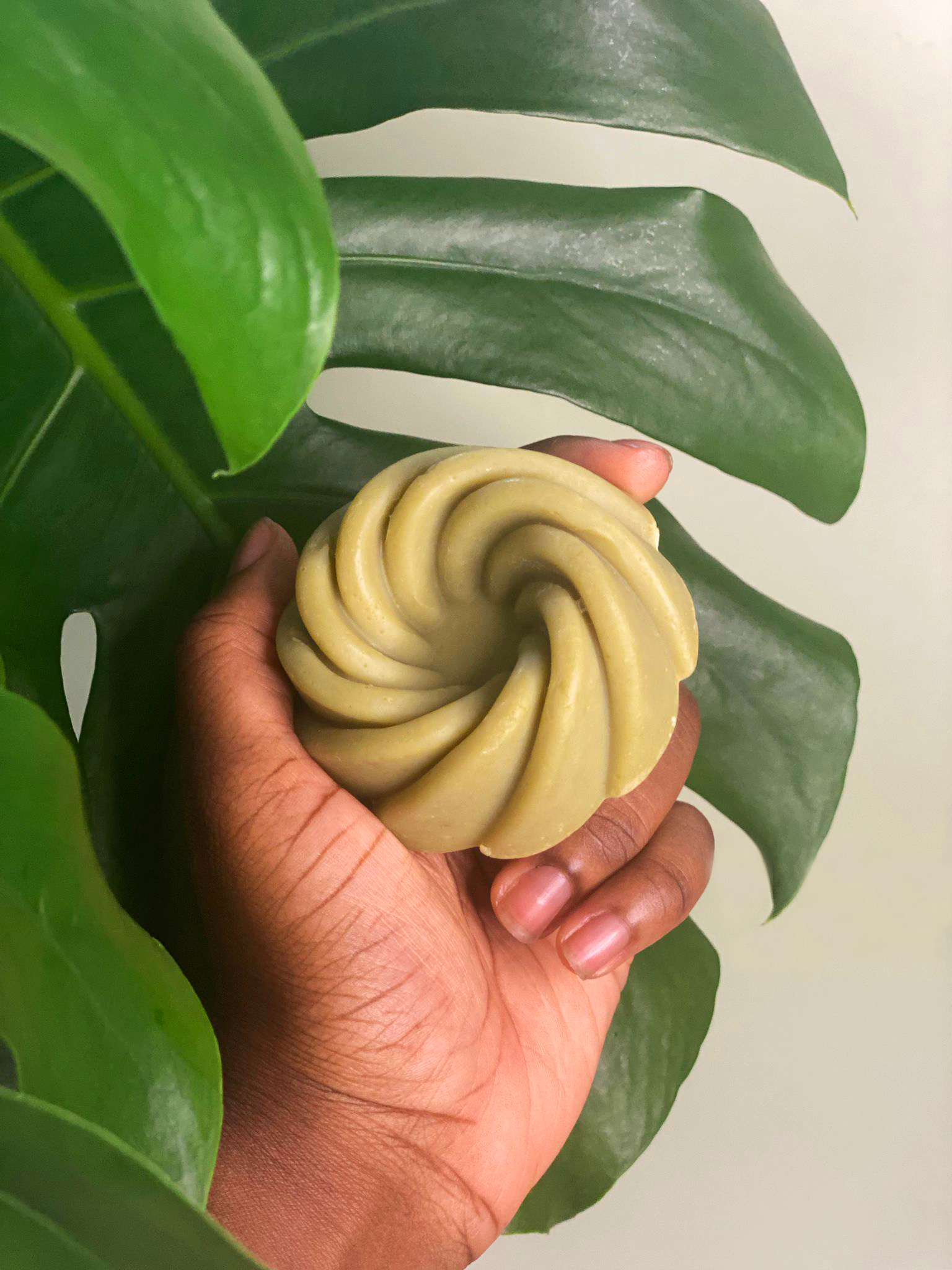 Moringa & Sea Moss spiral soap bar